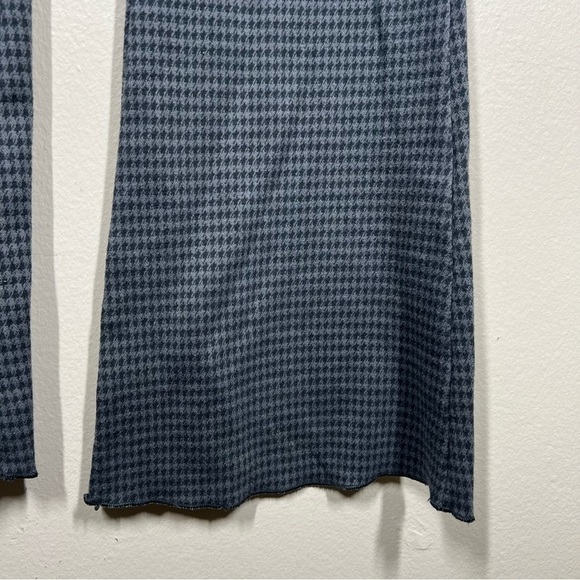 Aerie American Eagle Gray Houndstooth Flare Pull On Pants Womens Size XS - Picture 4 of 8